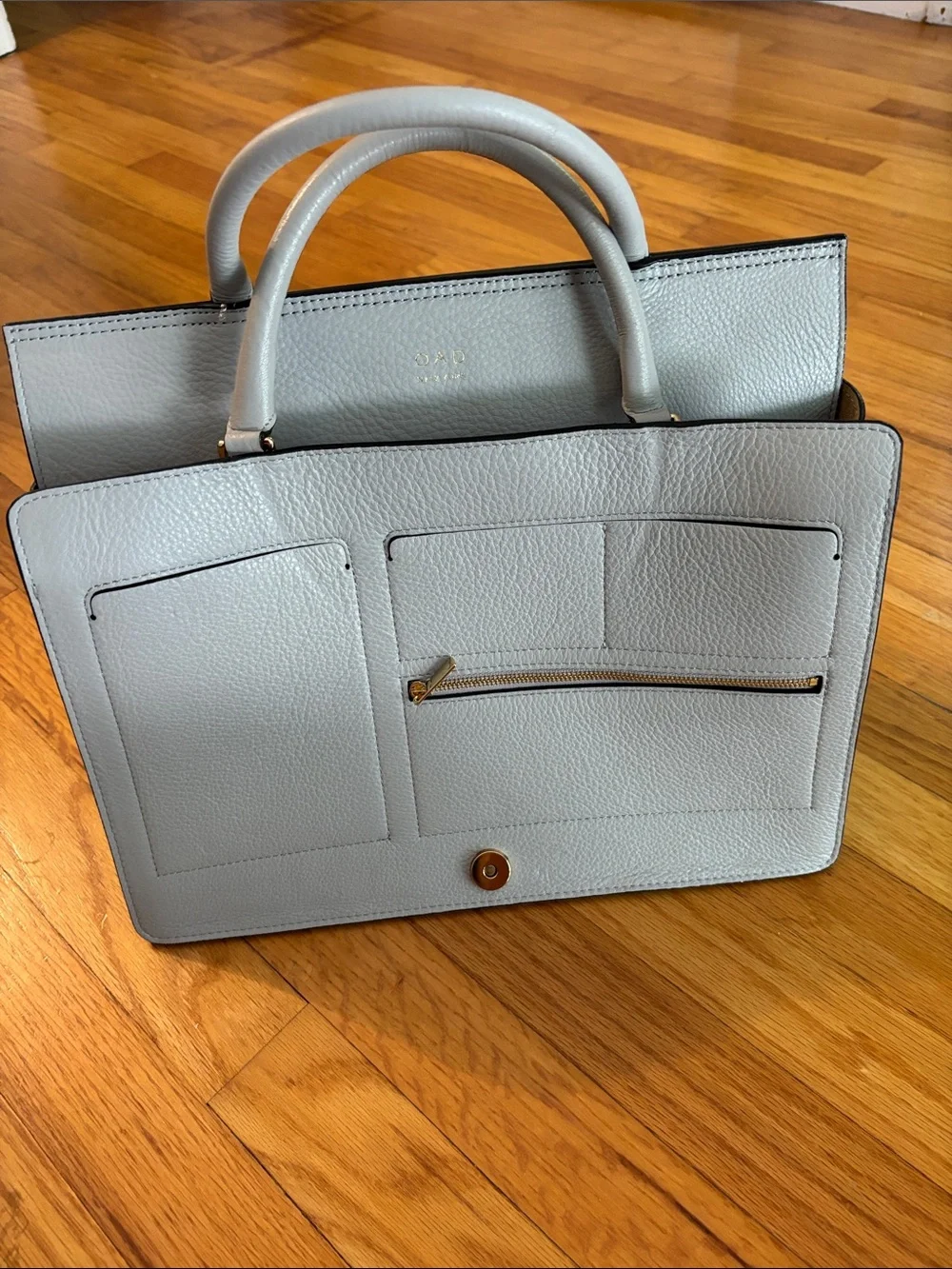 OAD New York Leather bag Top-Handle Satchel in Grey
